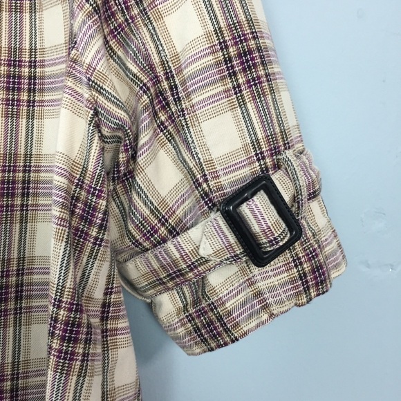 RELATIVITY Plaid Elbow Sleeve Cropped Jacket - Picture 11 of 15